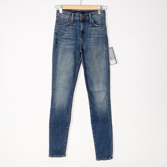 J Brand Denim - NEW J Brand Women’s Maria Jeans High Rise Skinny Stretch Medium Blue Size 24